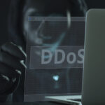 conceptual image of a DDoS attack